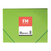 FM Document Wallet Vivid Lime Green A4-Officecentre