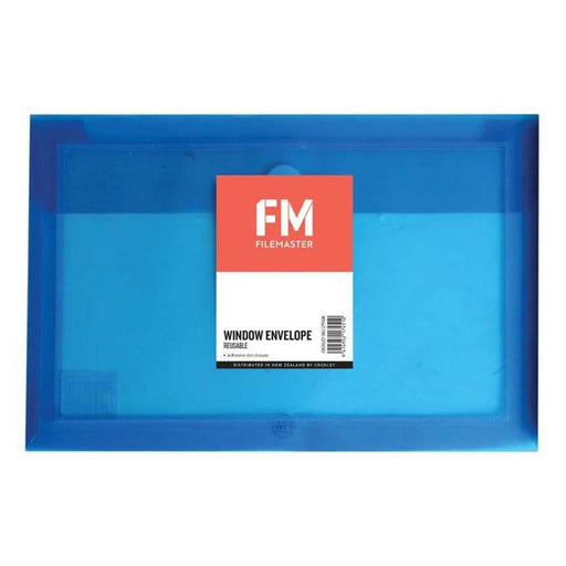 FM Envelope Reusable Blue Window Polyprop-Officecentre