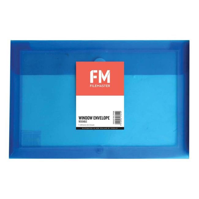 FM Envelope Reusable Blue Window Polyprop-Officecentre