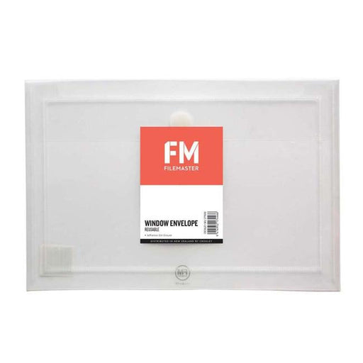 FM Envelope Reusable Clear Window Polyprop-Officecentre