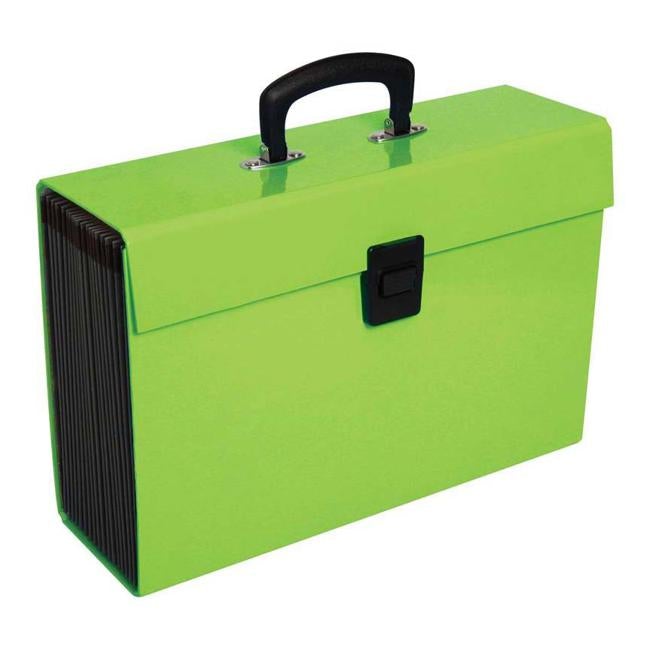 FM File Expanding Vivid Lime Green 19 Pocket-Officecentre