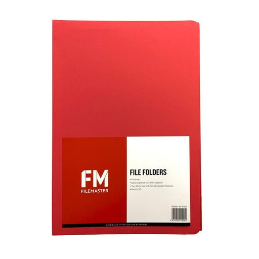 FM File Folder Red 50 Pack Foolscap-Officecentre