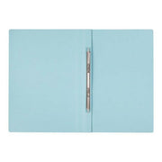 FM File Spring Foolscap Blue Narrow Coloured Manilla Card-Officecentre