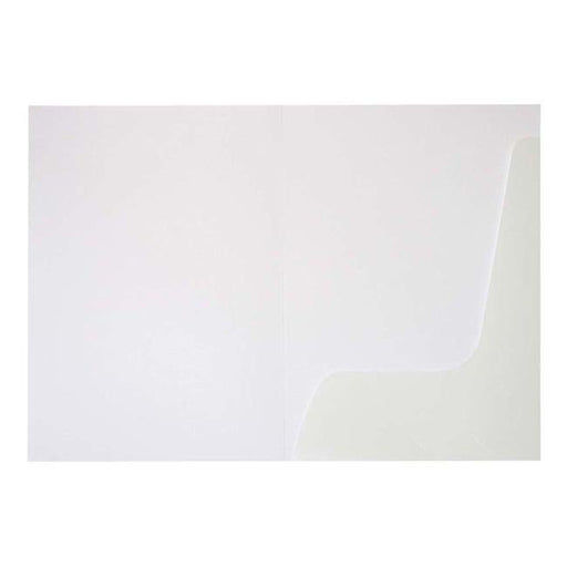 FM Folder Presentation Gloss White 50 Single Pocket Pack 250gsm-Officecentre