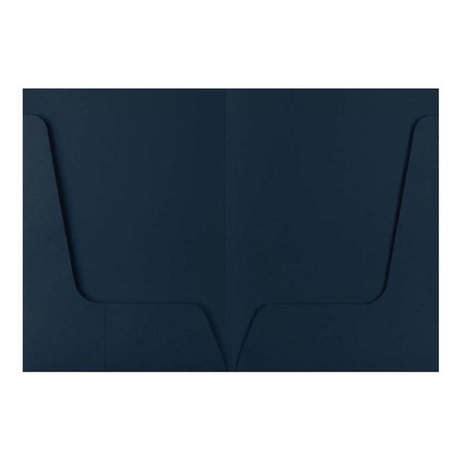 FM Folder Presentation Matte Navy 10 Double Pocket Pack 240gsm-Officecentre