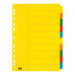 FM Indices A4 10 Tab Coloured Cardboard-Officecentre