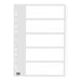 FM Indices A4 5 Tab White Cardboard-Officecentre