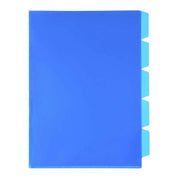 FM Pocket L Shape 5 Tab A4 Blue 5 Pack-Officecentre