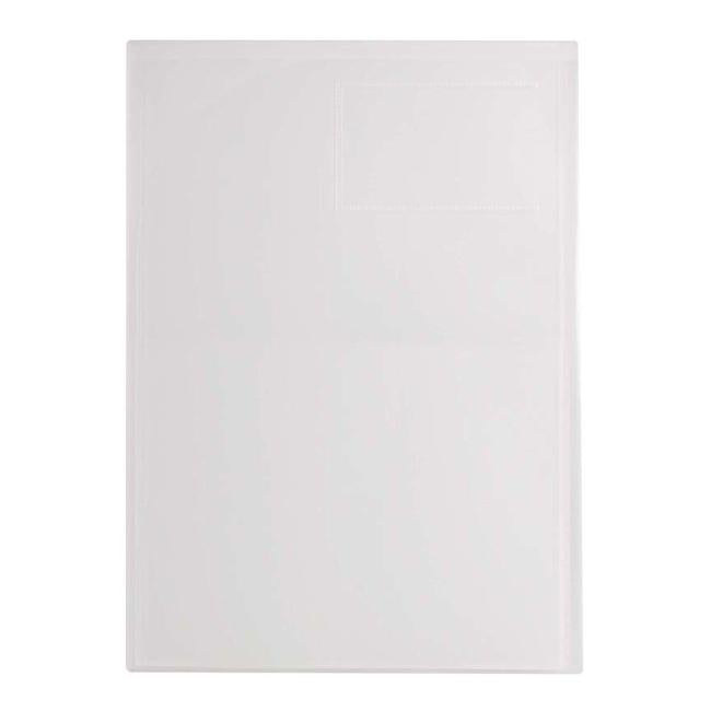 FM Pocket L Shape A4 Clear With Card Holder 3 Pocket-Officecentre