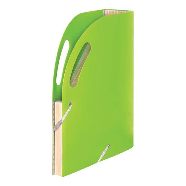 FM Prem Expanding Magazine File Lime Green-Officecentre