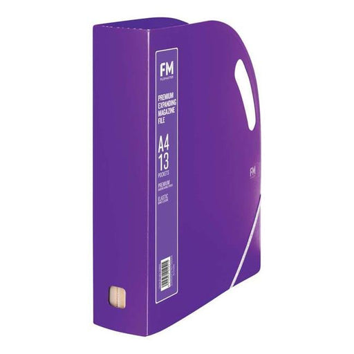 FM Prem Expanding Magazine File Passion Purple-Officecentre