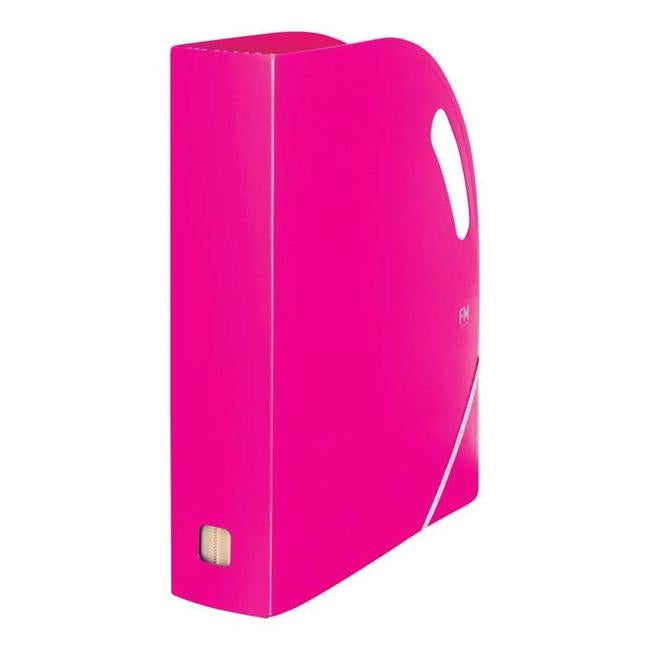 FM Prem Expanding Magazine File Shocking Pink-Officecentre