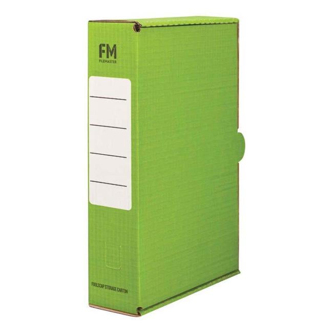 FM Storage Carton Green Foolscap-Officecentre