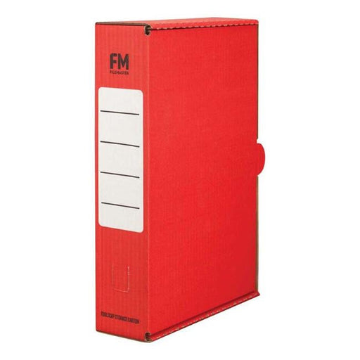 FM Storage Carton Red Foolscap-Officecentre