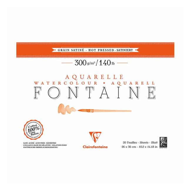 Fontaine Hot Press Pad 26x36cm 300g 20sh-Officecentre