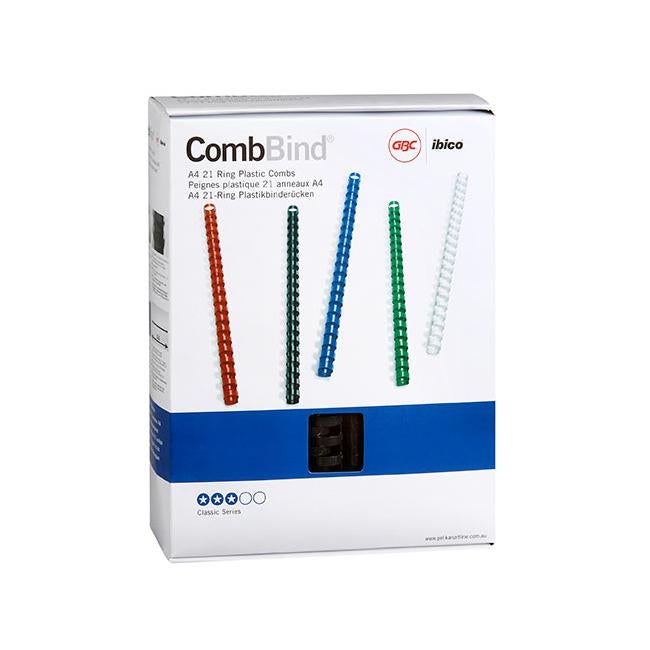 Gbc binding comb 25mm black pk50-Officecentre