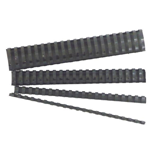 Gbc binding comb 6mm black pk100-Officecentre