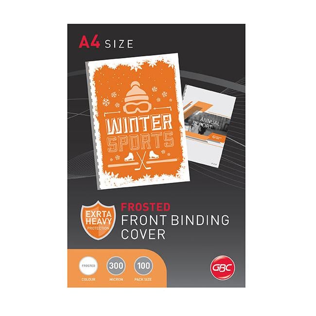 Gbc binding cover a4 polycover frosted pk100-Officecentre