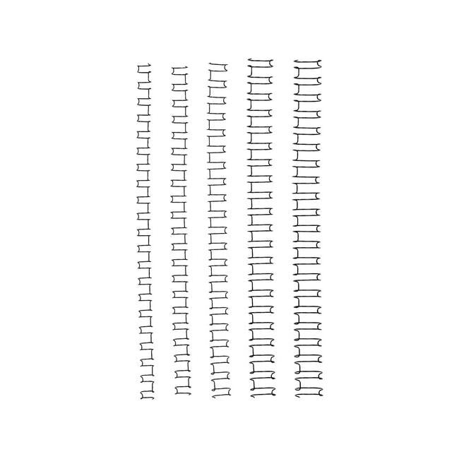 Gbc binding wire 21 loop 10mm silver pk100-Officecentre