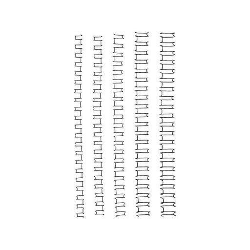 Gbc binding wire 21 loop 8mm silver pk100-Officecentre
