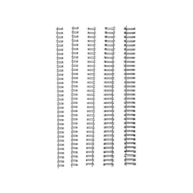 Gbc binding wire 34 loop 12.5mm black pk100-Officecentre