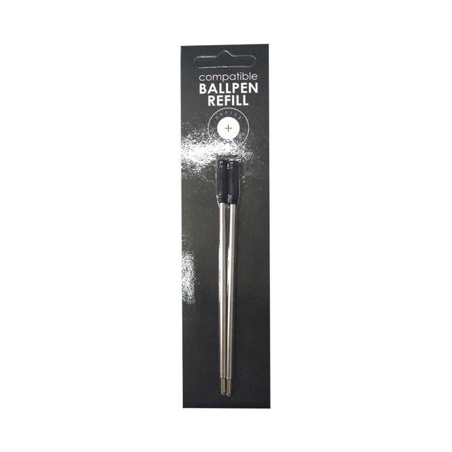 GBP Compatible Cross Ballpoint Refill Black Pack 2-Officecentre