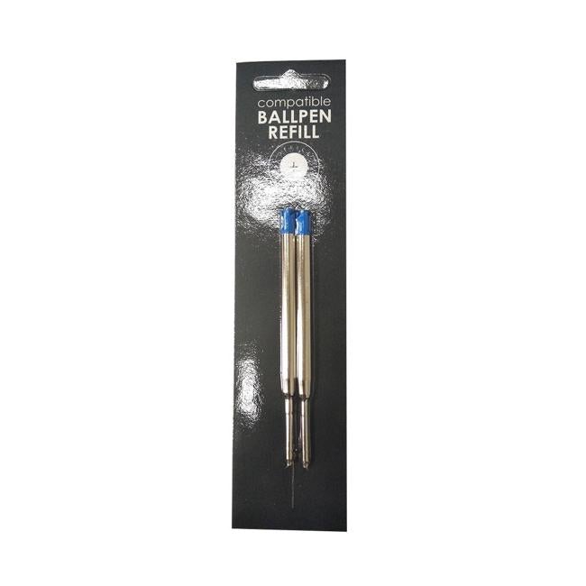 GBP Compatible Parker Ballpoint Refill Blue Pack 2-Officecentre