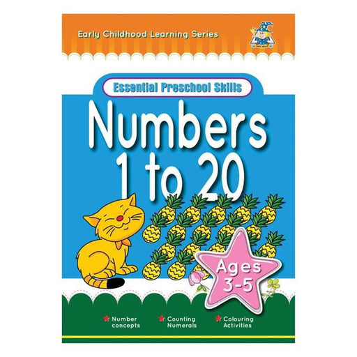 Greenhill Activity Book 3-5yr Numbers 1 To 20-Officecentre