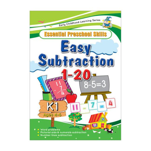 Greenhill Activity Book 4-6 Yr Easy Subtraction-Officecentre