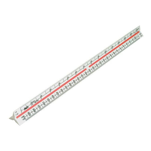 Helix scale rule triangular 30cm-Officecentre