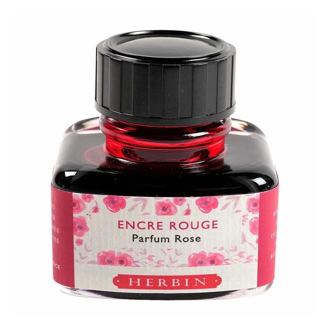 Herbin Scented Ink 30ml Red Rose Scent-Officecentre