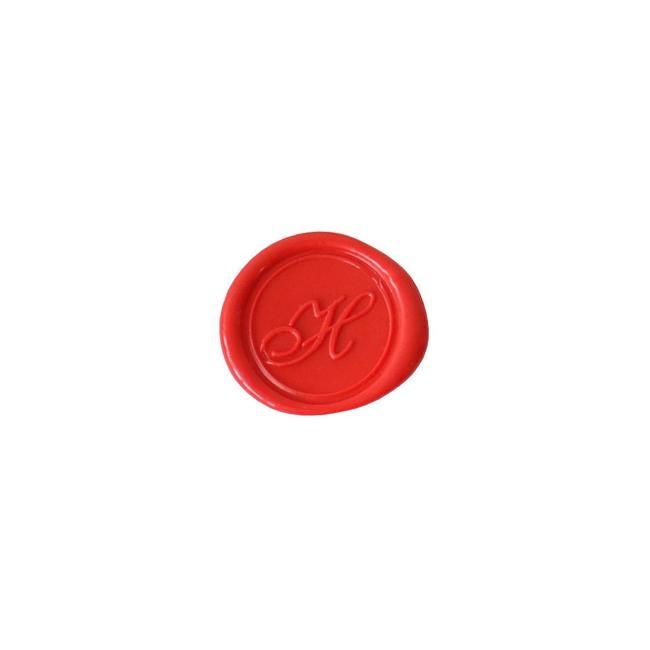 Herbin Wooden Handle Round Seal Copperplate H-Officecentre