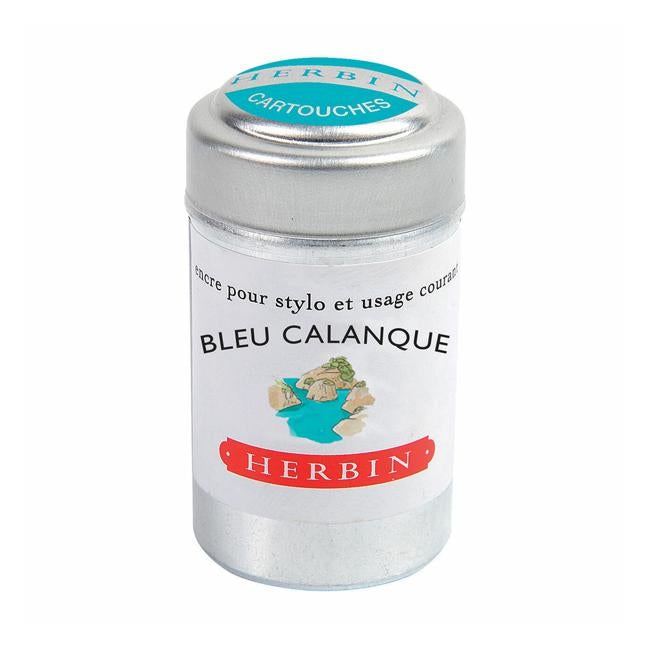 Herbin Writing Ink Cartridge Bleu Calanque Pack of 6-Officecentre