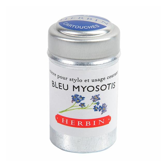 Herbin Writing Ink Cartridge Bleu Myosotis Pack of 6-Officecentre