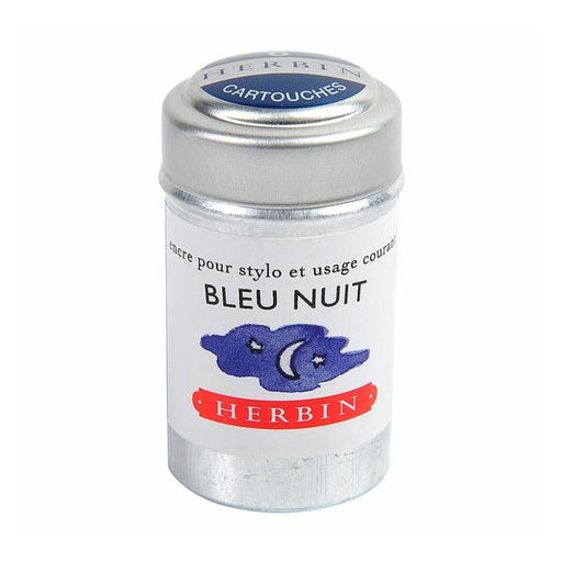 Herbin Writing Ink Cartridge Bleu Nuit Pack of 6-Officecentre