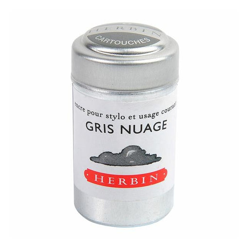 Herbin Writing Ink Cartridge Gris Nuage Pack of 6-Officecentre