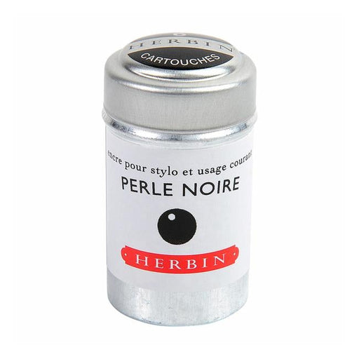Herbin Writing Ink Cartridge Perle Noire Pack of 6-Officecentre