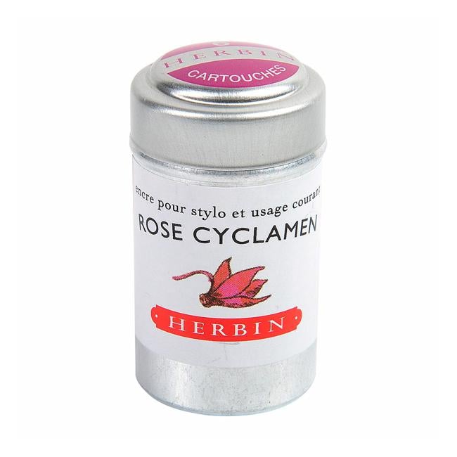 Herbin Writing Ink Cartridge Rose Cyclamen Pack of 6-Officecentre