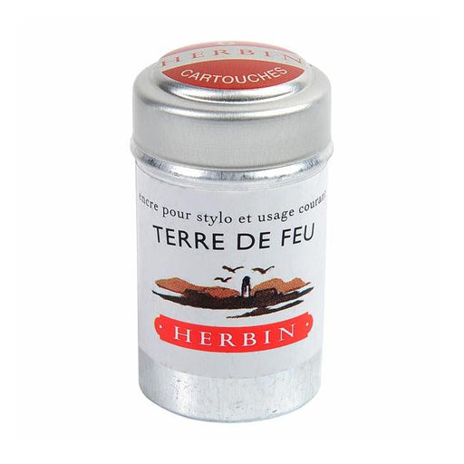 Herbin Writing Ink Cartridge Terre de Feu Pack of 6-Officecentre