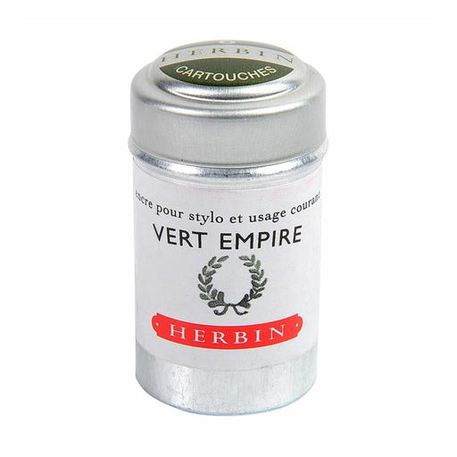 Herbin Writing Ink Cartridge Vert Empire Pack of 6-Officecentre