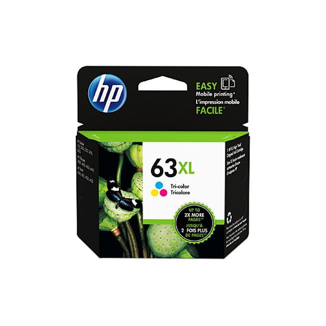 HP #63XL Tri Col Ink F6U63AA-Officecentre