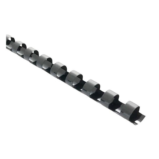 Icon Binding Coil Plastic 20mm Black, Pack of 100-Officecentre