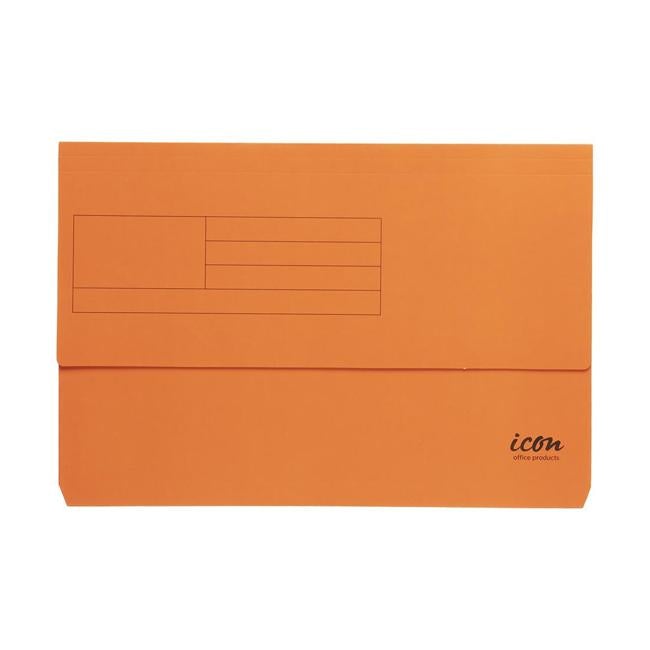 Icon Card Document Wallet FS Orange-Officecentre