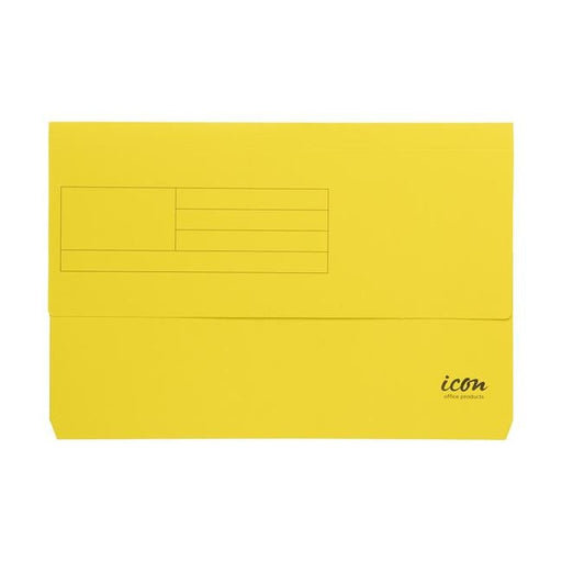 Icon Card Document Wallet FS Yellow-Officecentre