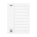 Icon Cardboard Dividers 10 Tab White-Officecentre