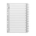 Icon Cardboard Indices with Reinforced Tabs 1-12 White-Officecentre