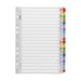 Icon Cardboard Indices with Reinforced Tabs 1-20 Coloured-Officecentre