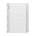 Icon Cardboard Indices with Reinforced Tabs 1-20 White-Officecentre