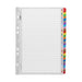 Icon Cardboard Indices with Reinforced Tabs 1-31 Coloured-Officecentre