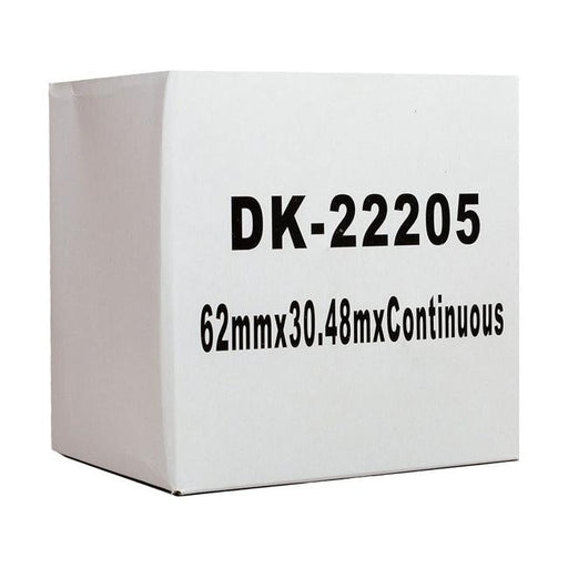 Icon Compatible Brother DK Paper Tape 62mmx30m Black on White-Officecentre